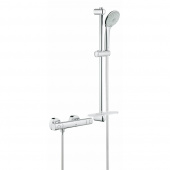 Термостатический смеситель для душа GROHE Grohtherm 1000 Cosmopolitan New с душевым гарнитуром (штанга 600 мм), хром (34286002) — фото, характеристики, купить в ELISTA-CLIMBO