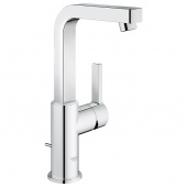 Смеситель для раковины GROHE Lineare с донным клапаном и высоким изливом, 23296000 — фото, характеристики, купить в ELISTA-CLIMBO