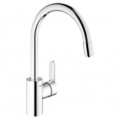 Смеситель для кухни GROHE Eurostyle Cosmopolitan с выдвижным изливом, 31126002 — фото, характеристики, купить в ELISTA-CLIMBO