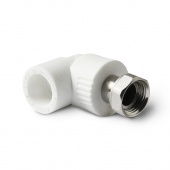 PROAQUA PP-R Тройник с накидной гайкой Белый 20-3/4 — фото, характеристики, купить в ELISTA-CLIMBO