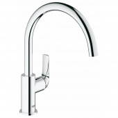 Смеситель для кухни GROHE BauCurve, высокий излив, хром (31231000) — фото, характеристики, купить в ELISTA-CLIMBO