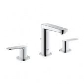Смеситель для раковины GROHE Europlus на 3 отверстия с донным клапаном, 20301000 — фото, характеристики, купить в ELISTA-CLIMBO