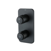 Встраиваемый смеситель с двумя выходами с управлением Push Control, черный матовый, Slide, IDDIS — фото, характеристики, купить в ELISTA-CLIMBO