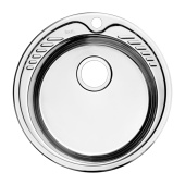 Мойка, нержавеющая сталь, полированная, D490, Suno S, IDDIS, SUN49P0i77 — фото, характеристики, купить в ELISTA-CLIMBO