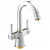 Смеситель для раковины GROHE Grandera с донным клапаном и поворотным изливом, 21107IG0 — фото, характеристики, купить в ELISTA-CLIMBO