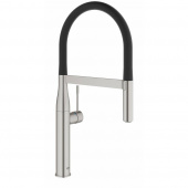 Смеситель для кухни GROHE Essence с профессиональной лейкой, поворотный излив, суперсталь (30294DC0) — фото, характеристики, купить в ELISTA-CLIMBO