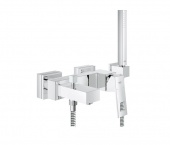 Смеситель для ванны GROHE Eurocube с душевым гарнитуром, 23141000 — фото, характеристики, купить в ELISTA-CLIMBO