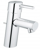 Смеситель для раковины GROHE Concetto с донным клапаном, низкий излив, 32204001 — фото, характеристики, купить в ELISTA-CLIMBO