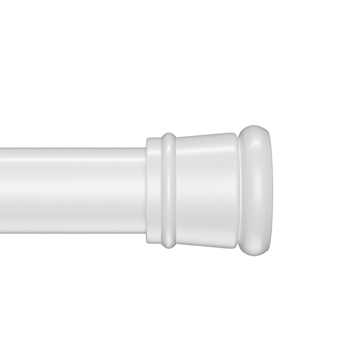 Карниз для ванной комнаты, 110-200 см, белый, IDDIS, SRW0120i14 — фото, характеристики