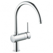 Смеситель для кухни GROHE Minta с выдвижным C-изливом, 32918DC0 — фото, характеристики, купить в ELISTA-CLIMBO