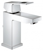 Смеситель для раковины GROHE Eurocube с донным клапаном и низким изливом, 23127000 — фото, характеристики, купить в ELISTA-CLIMBO