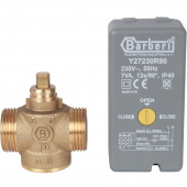 STOUT Компактный 2-Ходовой зональный клапан, сервопривод 230V, с кабелем 1м., НР 1" — фото, характеристики, купить в ELISTA-CLIMBO