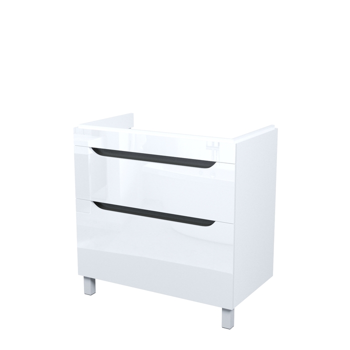 Тумба напольная, 80 см, белый, Рэй (Ray), IDDIS, RAY80WFi95 подходит умыв. 4078000i28 — фото, характеристики