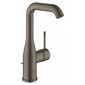 Смеситель для раковины GROHE Essence New с донным клапаном, L-Size, темный графит матовый (32628AL1) — фото, характеристики, купить в ELISTA-CLIMBO