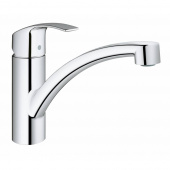 Смеситель для кухни GROHE Eurosmart new с низким изливом и ограничением расхода воды, хром (3328120E) — фото, характеристики, купить в ELISTA-CLIMBO