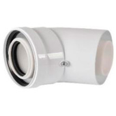RCA-8610-000045 Отвод конденсационный угол 45гр. D60/100 — фото, характеристики, купить в ELISTA-CLIMBO