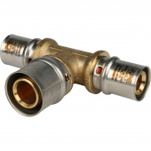STOUT Тройник переходной 20х26х20 для металлопластиковых труб прессовой (SFP-0005-202620) — фото, характеристики, купить в ELISTA-CLIMBO