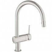 Смеситель для кухни GROHE Minta с выдвижным C-изливом, 32321DC0 — фото, характеристики, купить в ELISTA-CLIMBO