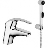 Смеситель для раковины GROHE Eurosmart с цепочкой и гигиеническим душем, 23124000 — фото, характеристики, купить в ELISTA-CLIMBO