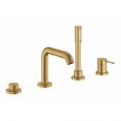 Смеситель для ванны GROHE Essence New с душевым гарнитуром и изливом, холодный рассвет матовый (19578GN1) — фото, характеристики, купить в ELISTA-CLIMBO