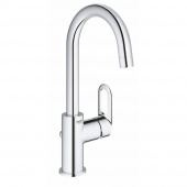 Смеситель для раковины GROHE BauLoop с донным клапаном, L-Size, хром (23763000) — фото, характеристики, купить в ELISTA-CLIMBO