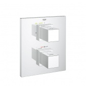 Термостат для душа GROHE Grohtherm Cube с переключателем (верхняя монтажная часть), 19959000 — фото, характеристики, купить в ELISTA-CLIMBO