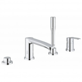 Смеситель для ванны на 4 отверстия GROHE Eurostyle Cosmopolitan с ручным душем и переключателем, хром (23048003) — фото, характеристики, купить в ELISTA-CLIMBO