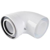 RCA-8610-010090 Отвод конденсационный угол 90гр. D60/100 — фото, характеристики, купить в ELISTA-CLIMBO