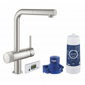 Смеситель для кухни GROHE Blue Pure Minta, суперсталь (30382DC0) — фото, характеристики, купить в ELISTA-CLIMBO