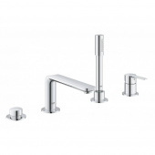 Смеситель для ванны GROHE Lineare New на 4 отверстия с душевым гарнитуром, хром (19577001) — фото, характеристики, купить в ELISTA-CLIMBO
