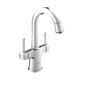 Смеситель для раковины GROHE Grandera с донным клапаном и поворотным изливом, 21107000 — фото, характеристики, купить в ELISTA-CLIMBO