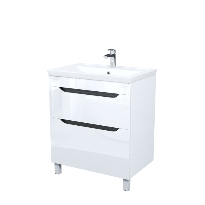 Тумба с умывальником, напольная, 70 см, белый, Рэй (Ray), IDDIS, RAY70WFi95K подходит умыв. 4077000i28 — фото, характеристики
