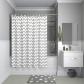 B07P118i11 Штора для ванной комнаты, коллекция Basic — фото, характеристики, купить в ELISTA-CLIMBO