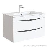 Тумба подвесная, белая, 80 см, Cloud,  IDDIS, CLO80W0i95. Подходит умывальник: 0138000i28 — фото, характеристики, купить в ELISTA-CLIMBO