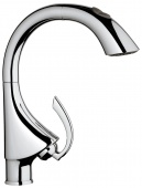 Смеситель для кухни GROHE K4 с выдвижным изливом/лейкой, 33782000 — фото, характеристики, купить в ELISTA-CLIMBO