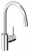 Смеситель для кухни GROHE Concetto с выдвижным высоким изливом, 32663001 — фото, характеристики, купить в ELISTA-CLIMBO