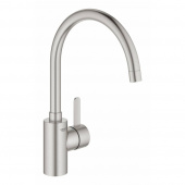 Смеситель для кухни GROHE Eurosmart Cosmopolitan, высокий излив, суперсталь (32843DC2) — фото, характеристики, купить в ELISTA-CLIMBO