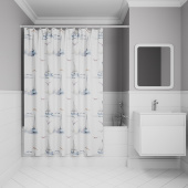 Штора для ванной, 200x180 см, Полиэстер, IDDIS, BO02P18i11 — фото, характеристики, купить в ELISTA-CLIMBO