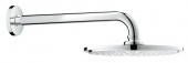 Верхний душ с кронштейном GROHE Rainshower Cosmopolitan Metal, диаметр 210 мм, с ограничением расхода воды, 26062000 — фото, характеристики, купить в ELISTA-CLIMBO