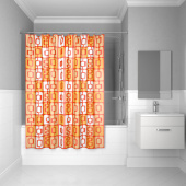 Штора для ванной комнаты, 200*240 см, полиэстер, ID, orange toffee, 280P24RI11 — фото, характеристики, купить в ELISTA-CLIMBO