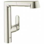 Смеситель для кухни GROHE K7 с выдвижным изливом, 32176DC0 — фото, характеристики, купить в ELISTA-CLIMBO