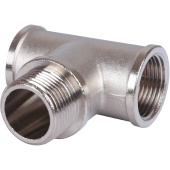STOUT Тройник ВНВ никелированный 3/4"x3/4"x3/4" — фото, характеристики, купить в ELISTA-CLIMBO