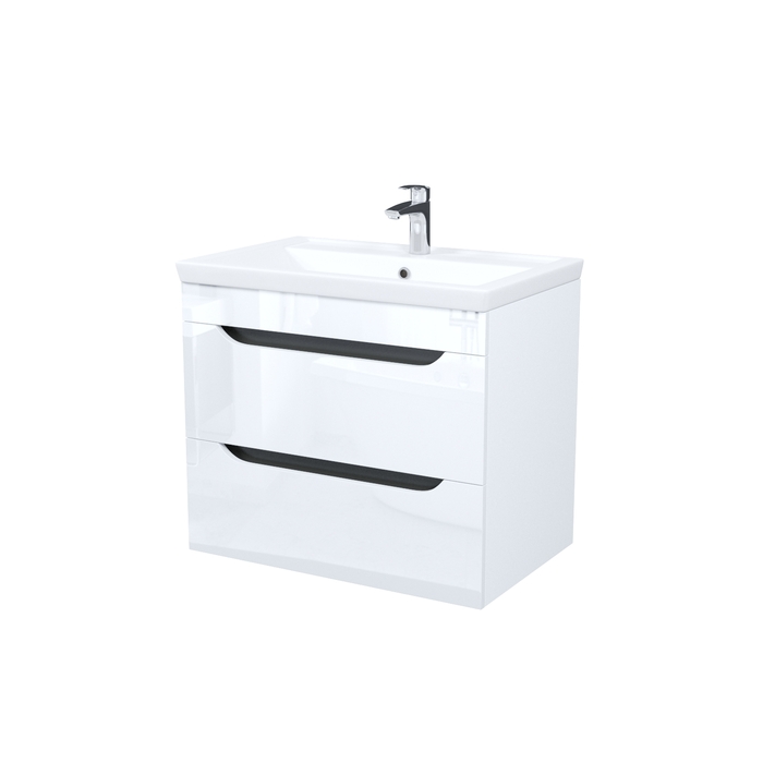 Тумба с умывальником, подвесная, 70 см, белый, Рэй (Ray), IDDIS, RAY70W0i95K подходит умыв. 4077000i28 — фото, характеристики