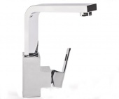 Смеситель для раковины GROHE Eurocube с донным клапаном и высоким изливом, 23135000 — фото, характеристики, купить в ELISTA-CLIMBO