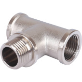STOUT Тройник ВНВ никелированный 1/2"x1/2"x1/2" — фото, характеристики, купить в ELISTA-CLIMBO