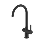 Смеситель для кухни с каналом для фильтрованной воды, черный матовый, Pure, IDDIS — фото, характеристики, купить в ELISTA-CLIMBO