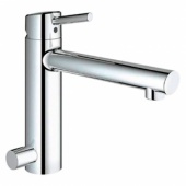 Смеситель для кухни GROHE Concetto со средним изливом с запорным вентилем, 31209001 — фото, характеристики, купить в ELISTA-CLIMBO