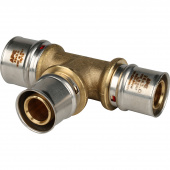 STOUT Тройник переходной 32х26х26 для металлопластиковых труб прессовой (SFP-0005-322626) — фото, характеристики, купить в ELISTA-CLIMBO