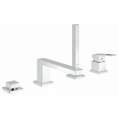 Смеситель для ванны GROHE Eurocube с душевым гарнитуром, монтаж на борт ванны, хром (19897001) — фото, характеристики, купить в ELISTA-CLIMBO