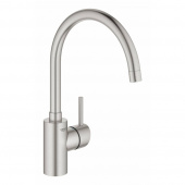 Смеситель для кухни GROHE Concetto New с высоким изливом, суперсталь (32661DC3) — фото, характеристики, купить в ELISTA-CLIMBO